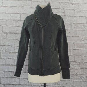 Lululemon Cozy Cuddle Up Charcoal Zip Jacket 6